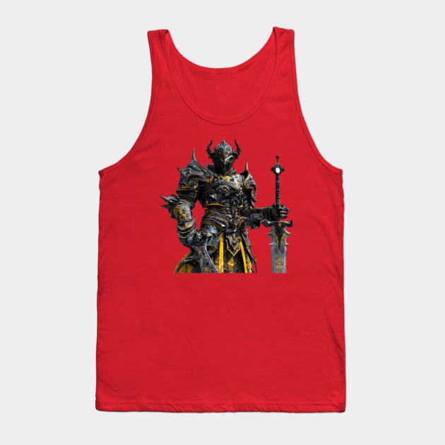 Infernal Sovereignty: Demon Knight General Tank Top by SupportTrooper